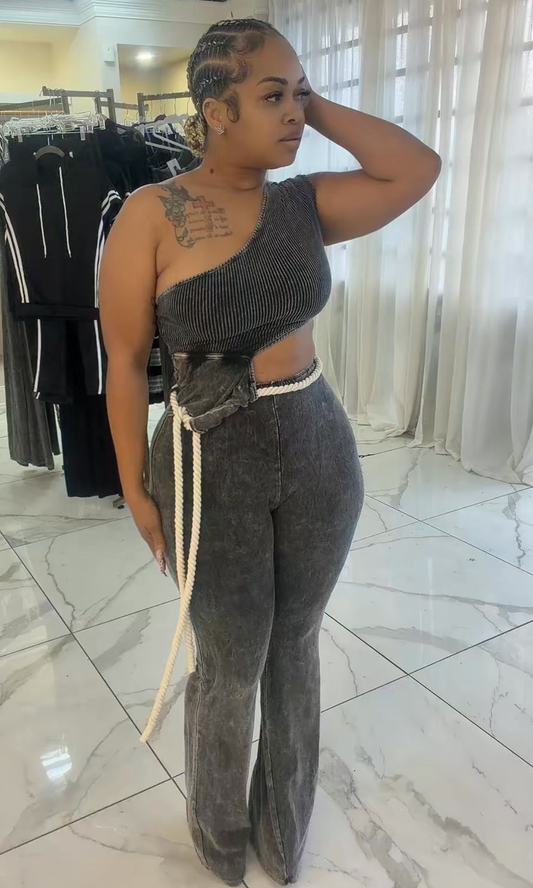 Acid Black Slice Jumpsuit
