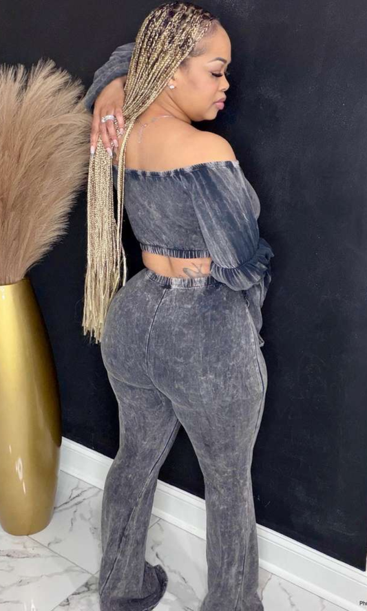 Black Acid Muse Two-Piece Set