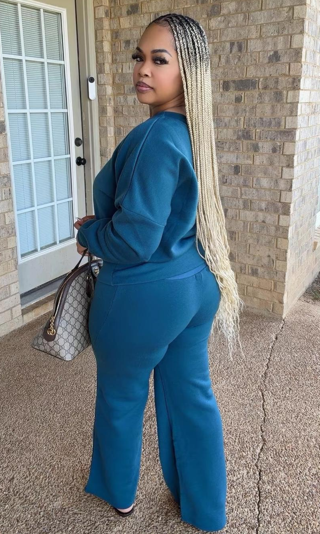 Crew Neck Set Blue