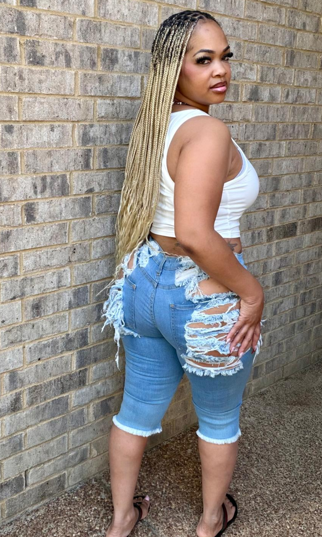 Denim Capri