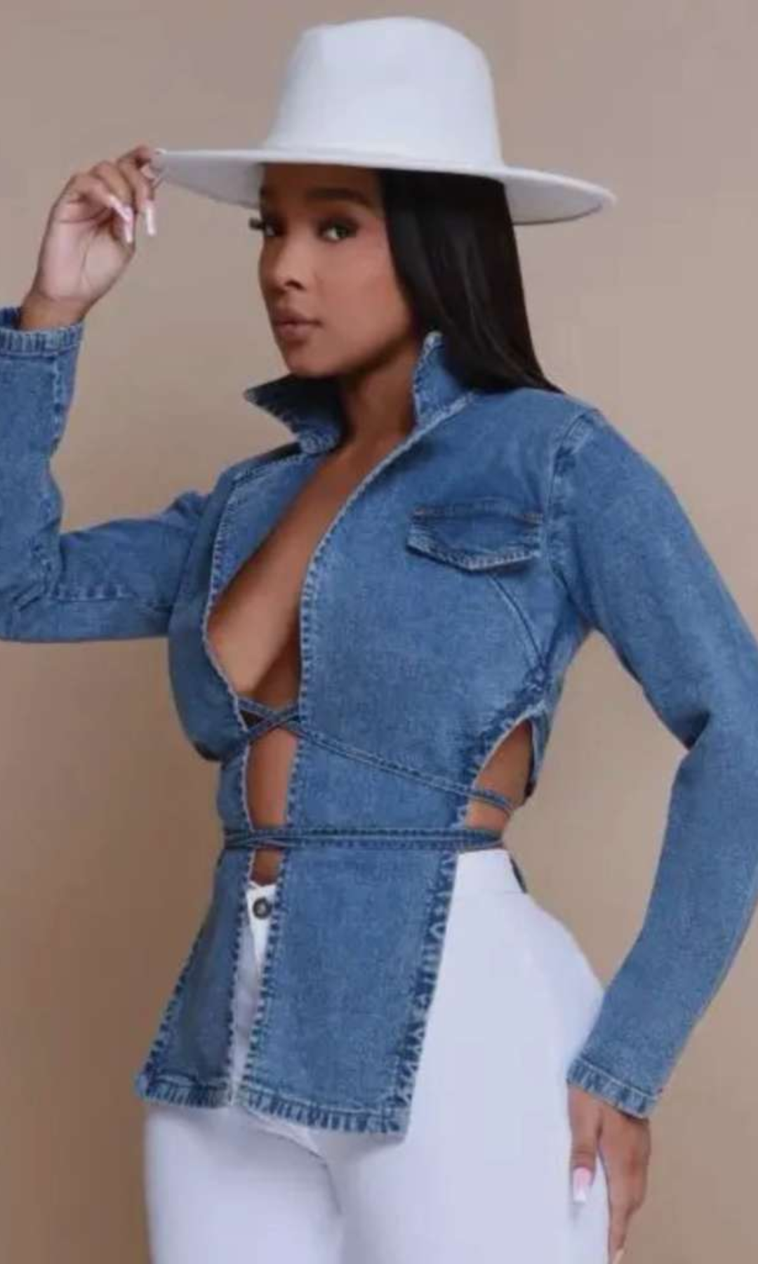 Denim Sexy Blazer Jacket