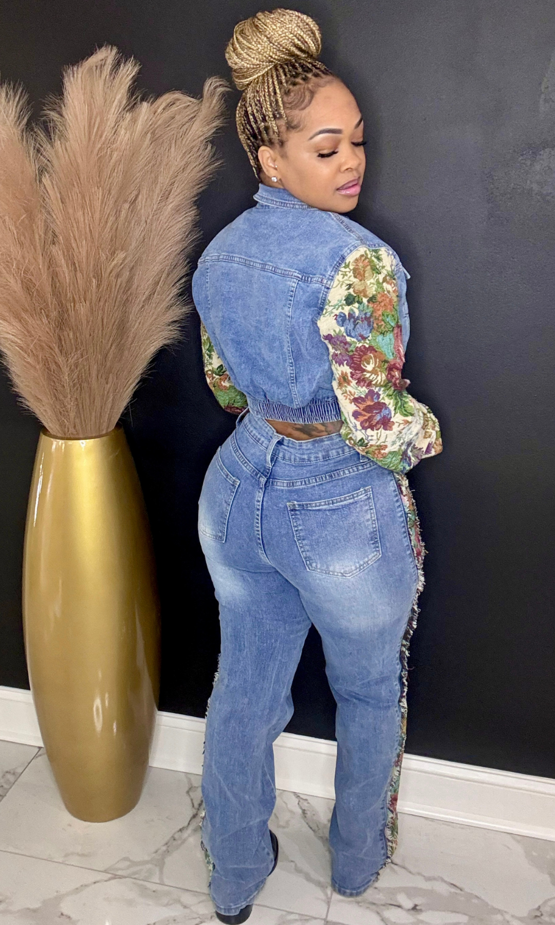 Flower Jean Set