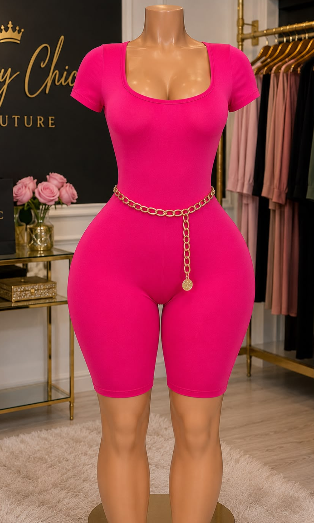 Fuschia Romper