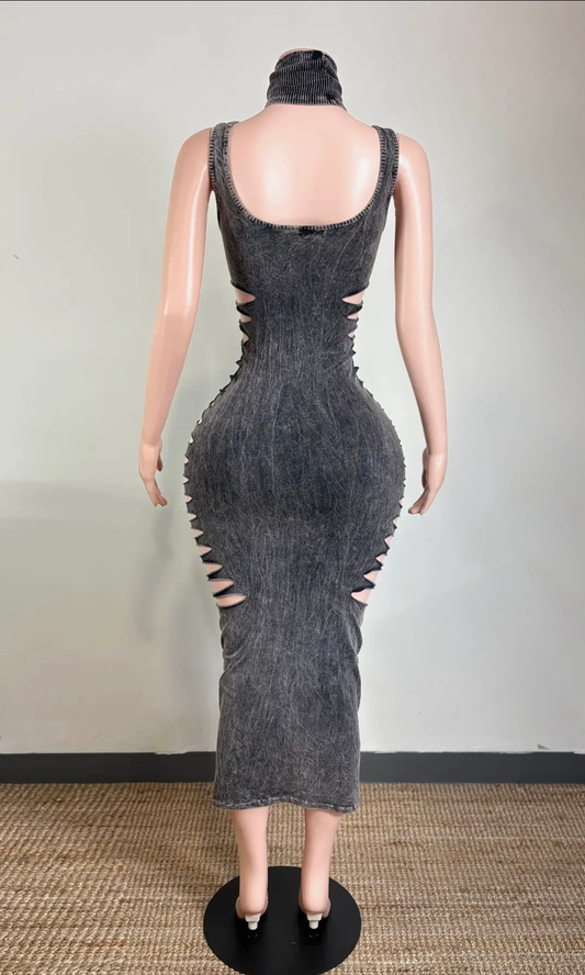 Midnight distress dress