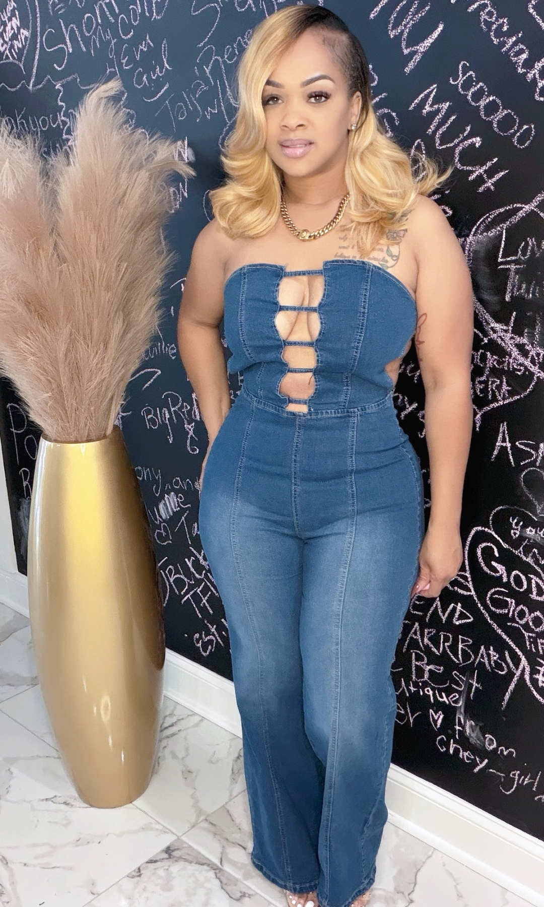 Buckle Jean Set