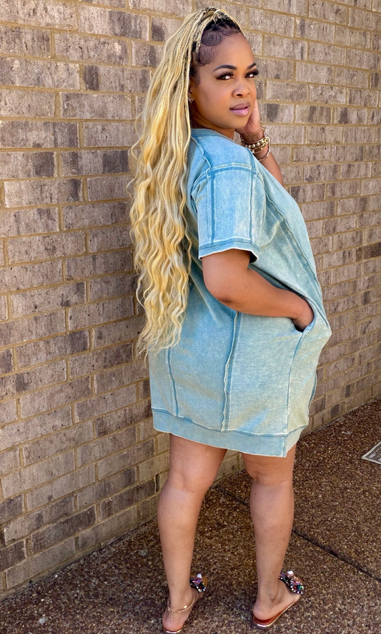 Light Skies Oversized Dress Shirt