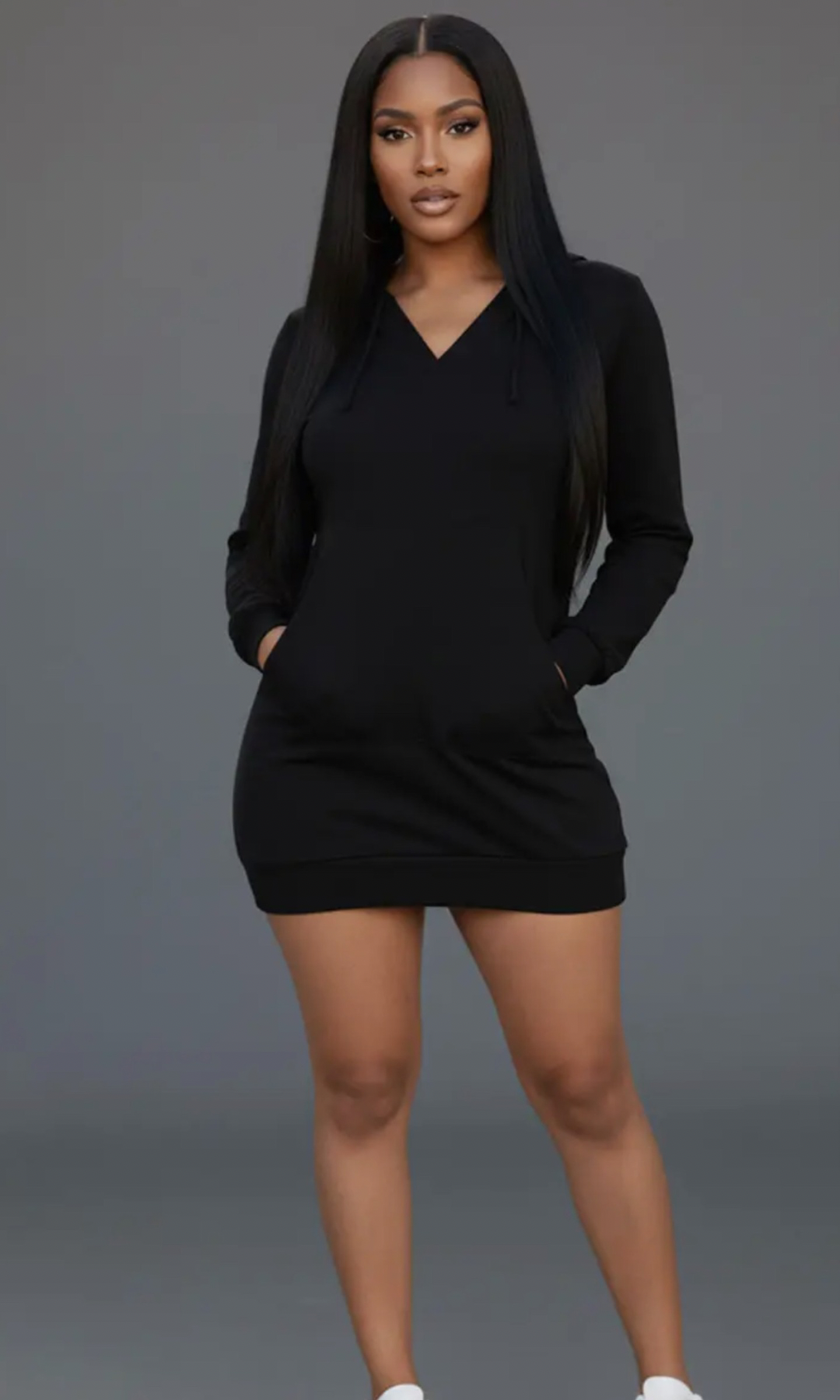 Black Hoody Dress