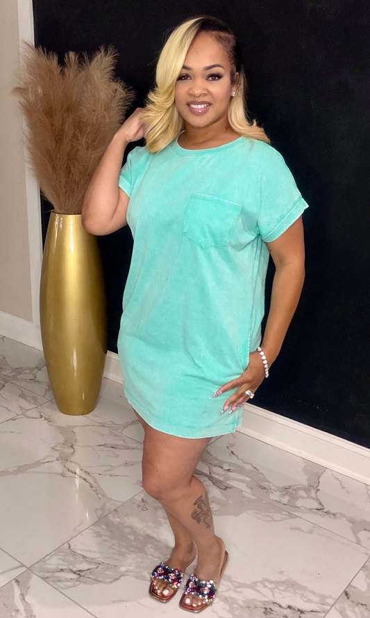 Mint Lemonade Lounge Dress