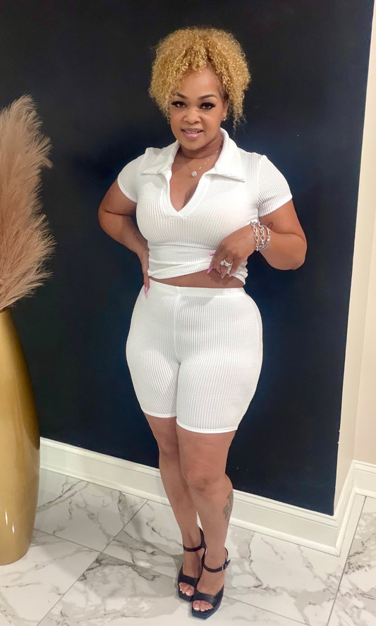Off White Short Set