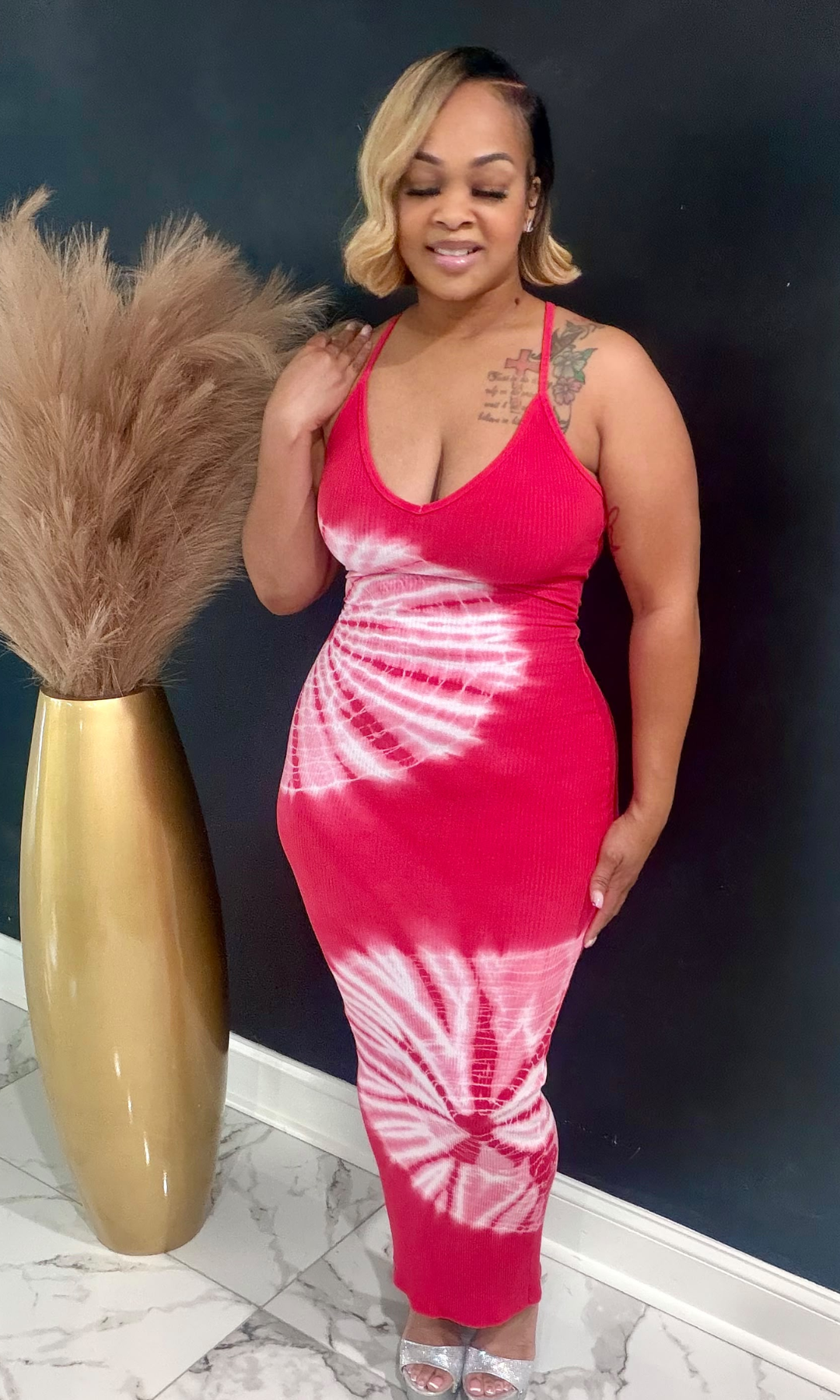 Red Fireworks Dress