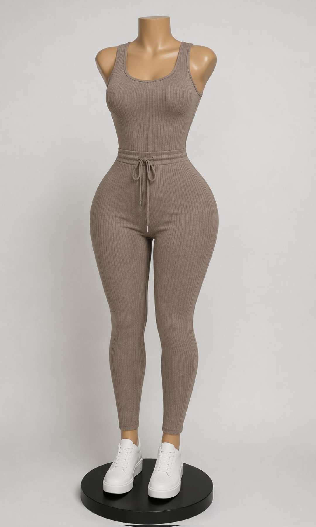 Taupe Tues Drawstring Jumper