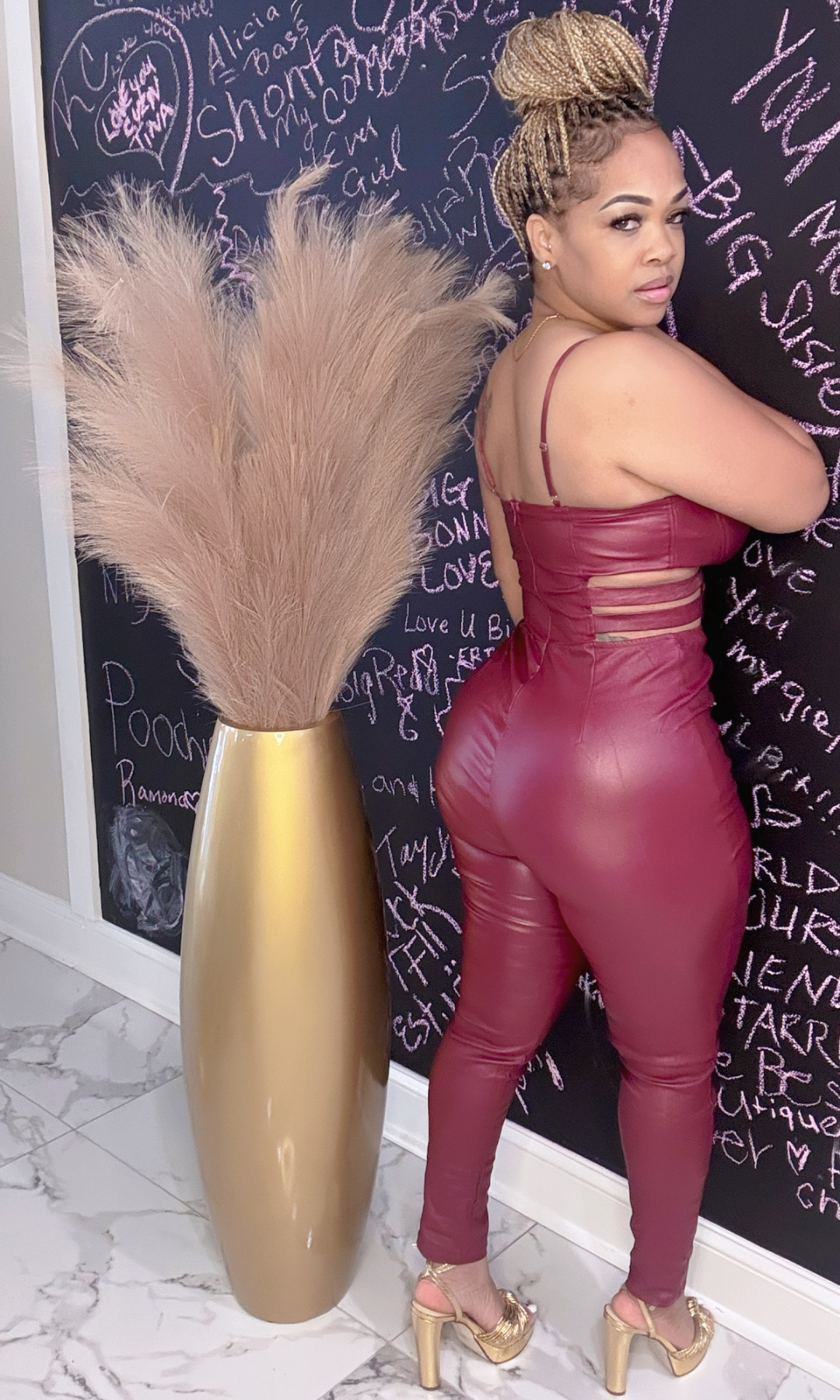 Burgundy Biker