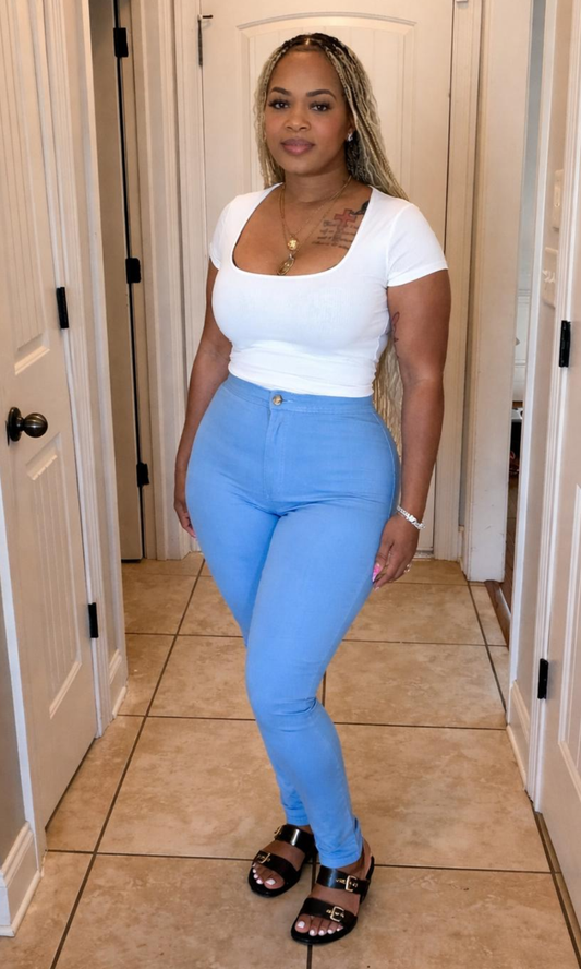 Baby Blue Skinny Pants