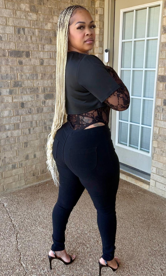 Black Lace Top