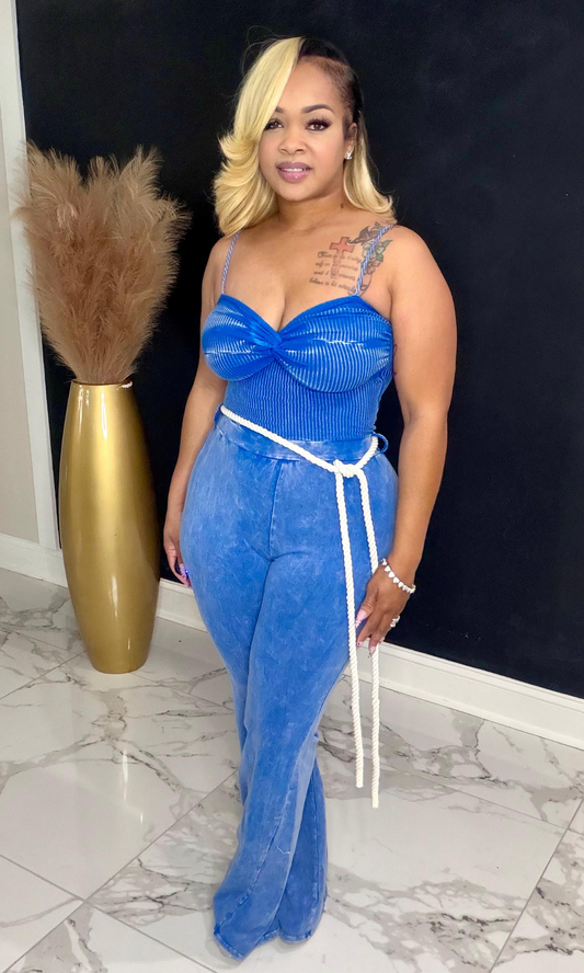 Blue Sail Away Jumpsuit