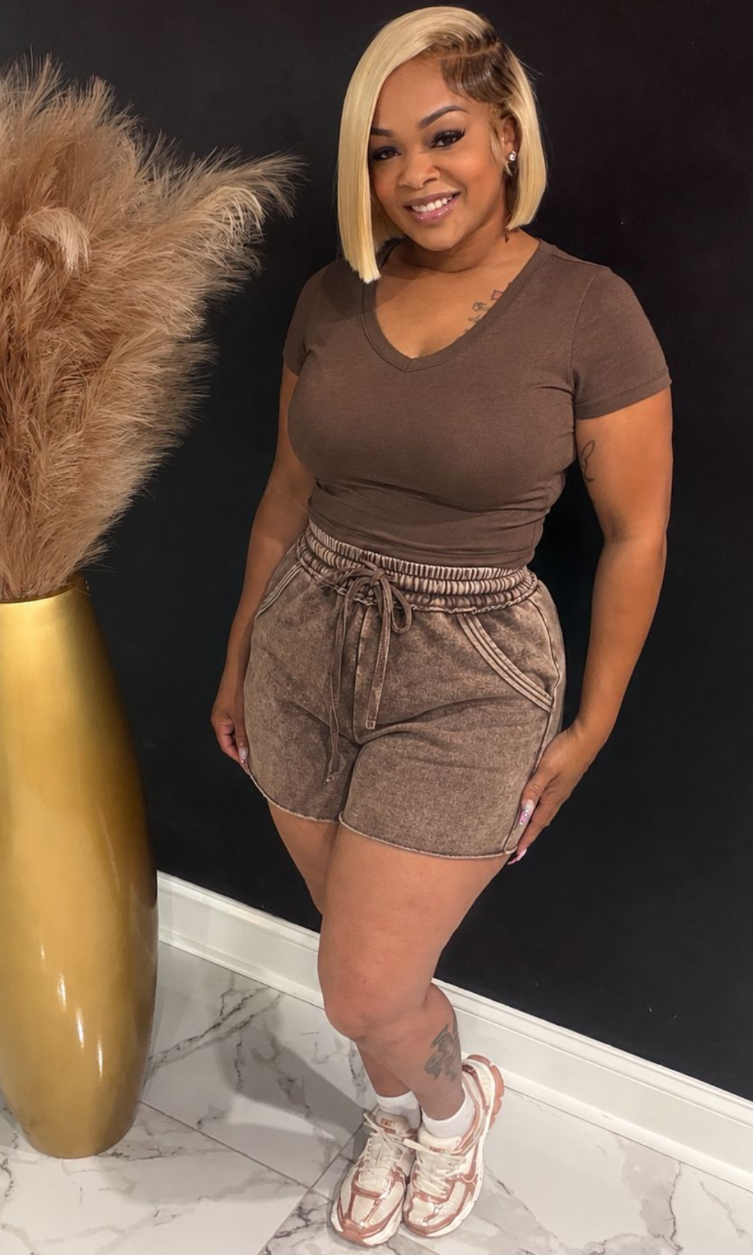 Brown Lucky Girl Set