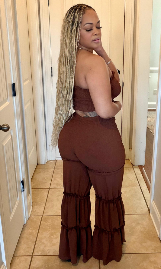 Baby brown Girl 2pc Set