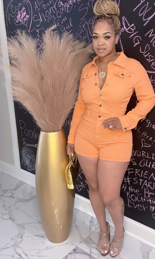 Orange Jean Jumper