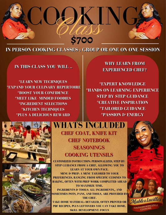 In-Person Cooking Class