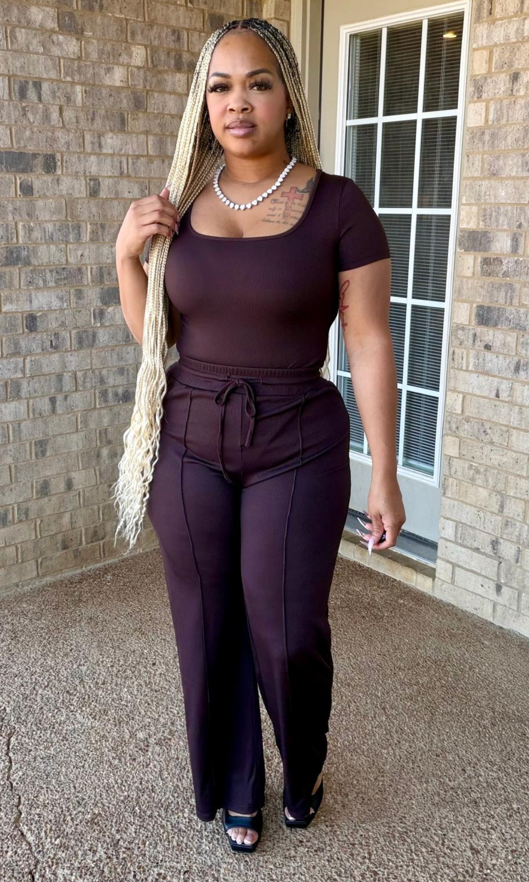 Comfy Chocolate Bodysuit Set
