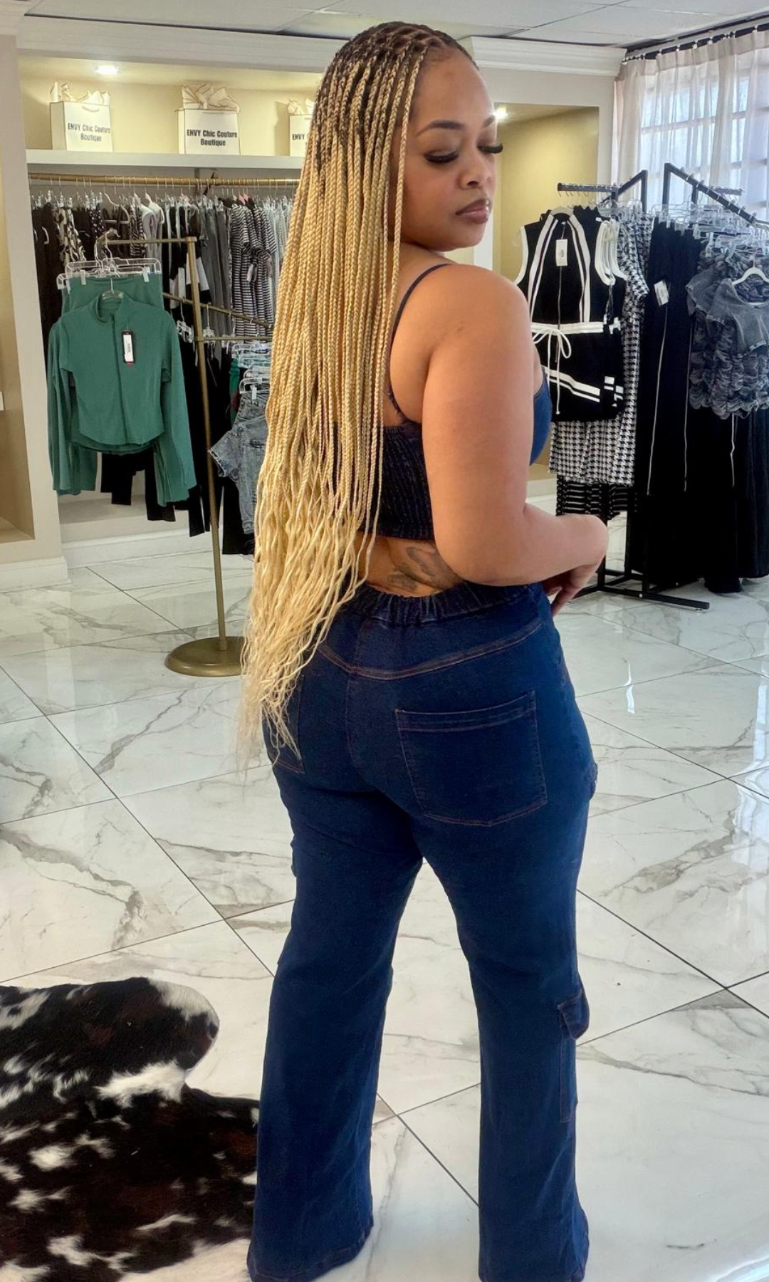 Dark Denim Daisy Set