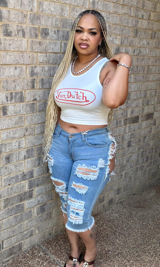 Denim Capri