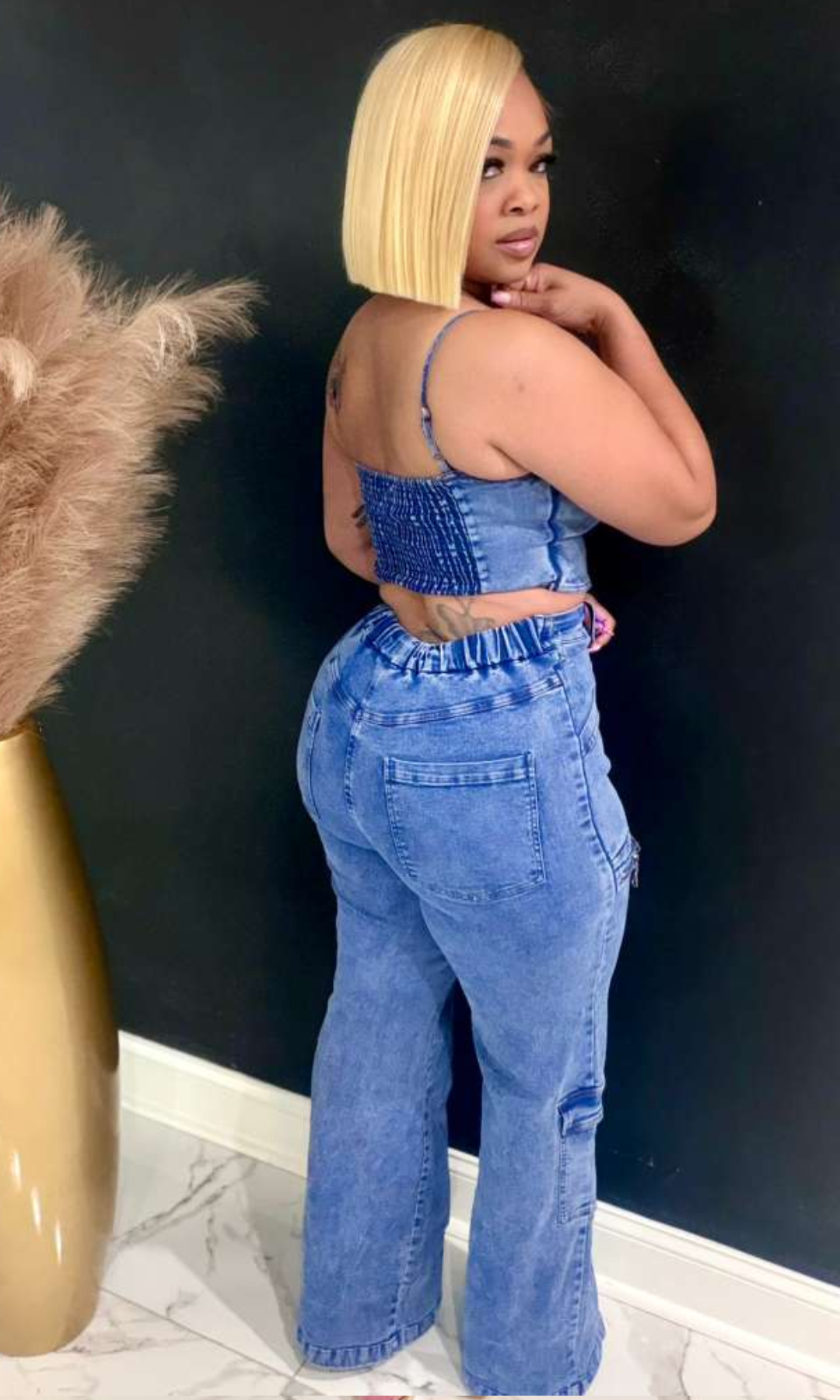 Denim Daisy Set