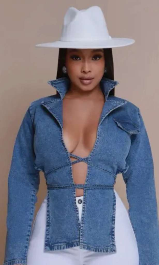Denim Sexy Blazer Jacket