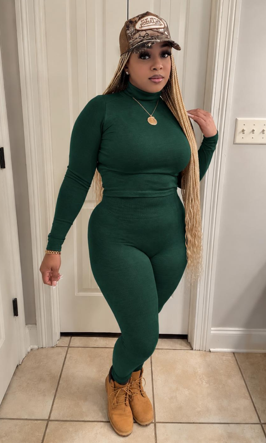 Forest Turtleneck Set