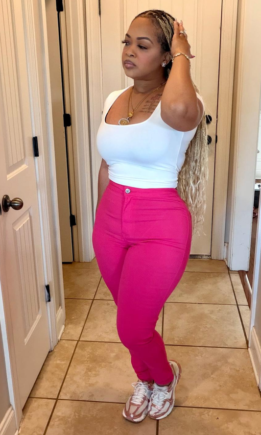 Fuschia Skinny Pants