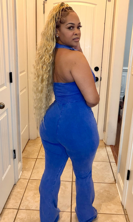 Cool Girl Jumpsuit Blue