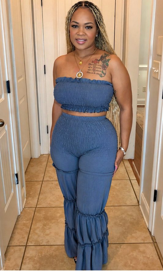 Baby blue Girl 2pc Set