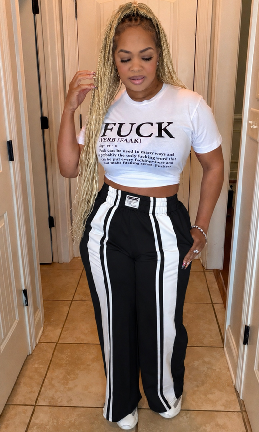 Court Side Black Pants