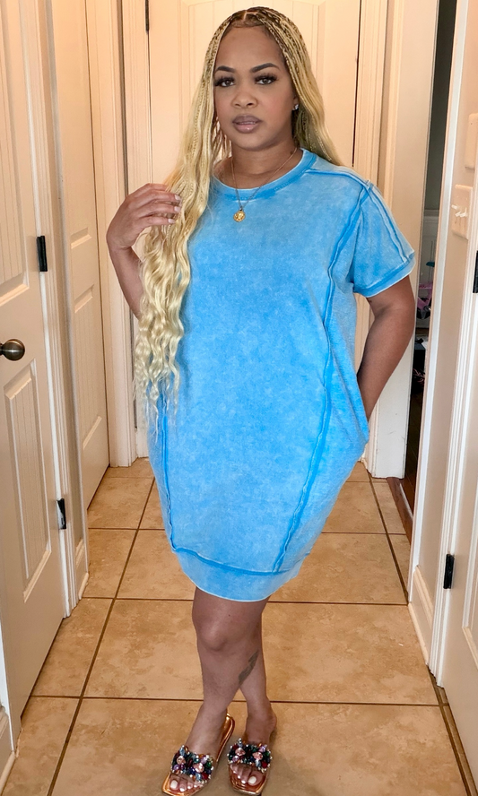 Blue Skies Oversized Dress Shirt