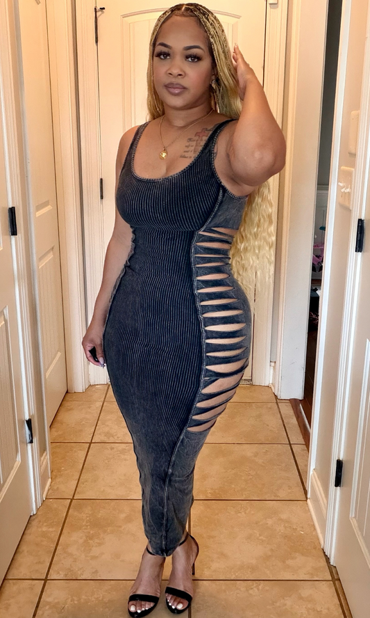 Midnight distress dress