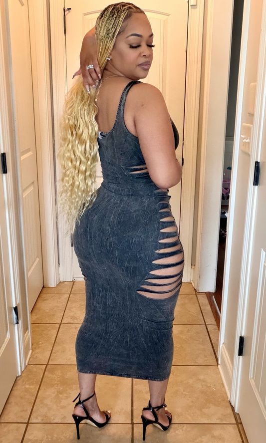 Midnight distress dress