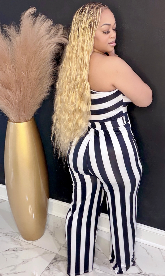 Pimp stripe jumpsuit