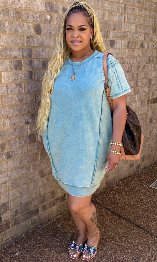 Light Skies Oversized Dress Shirt