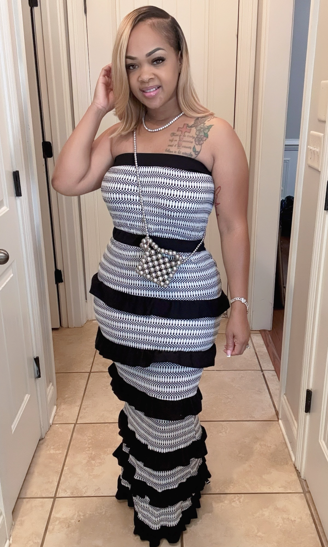 Midnight Ruffle Maxi