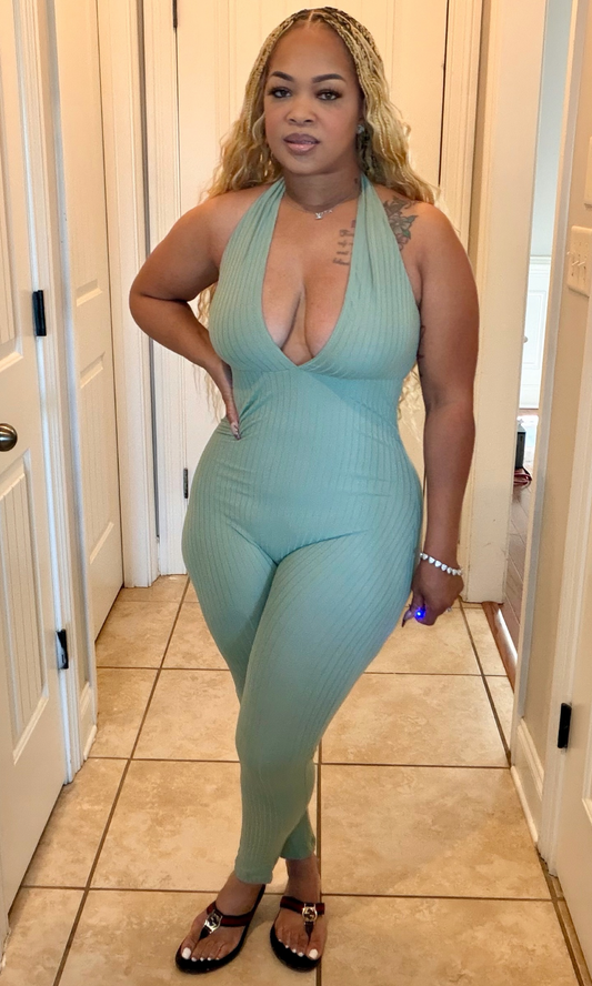 Greenbay ribbed catsuit