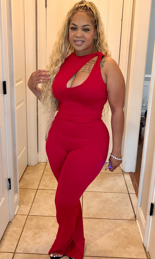 Hot girl red