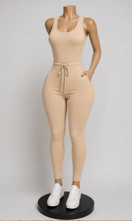 Khaki Tues Drawstring Jumper