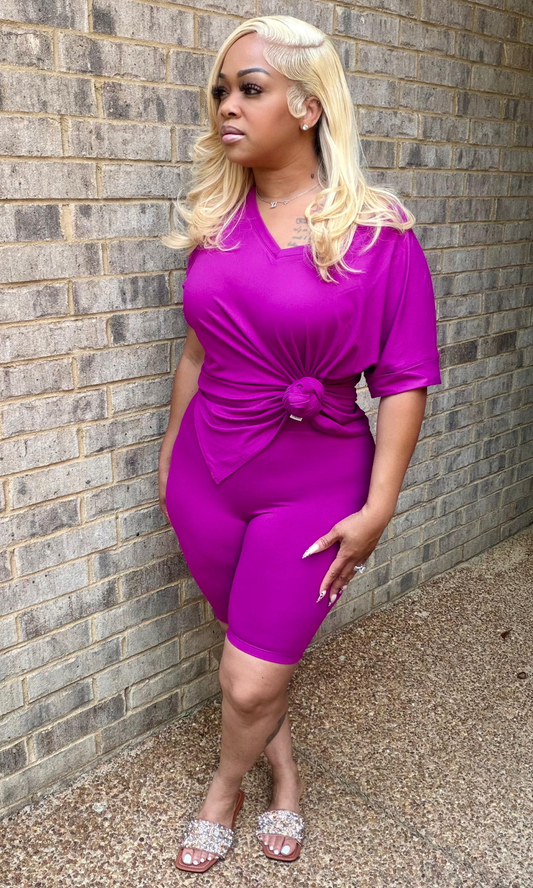 Lt Plum Tuesday Set