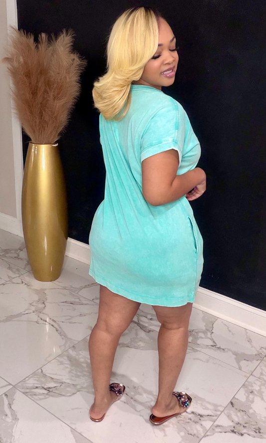 Mint Lemonade Lounge Dress