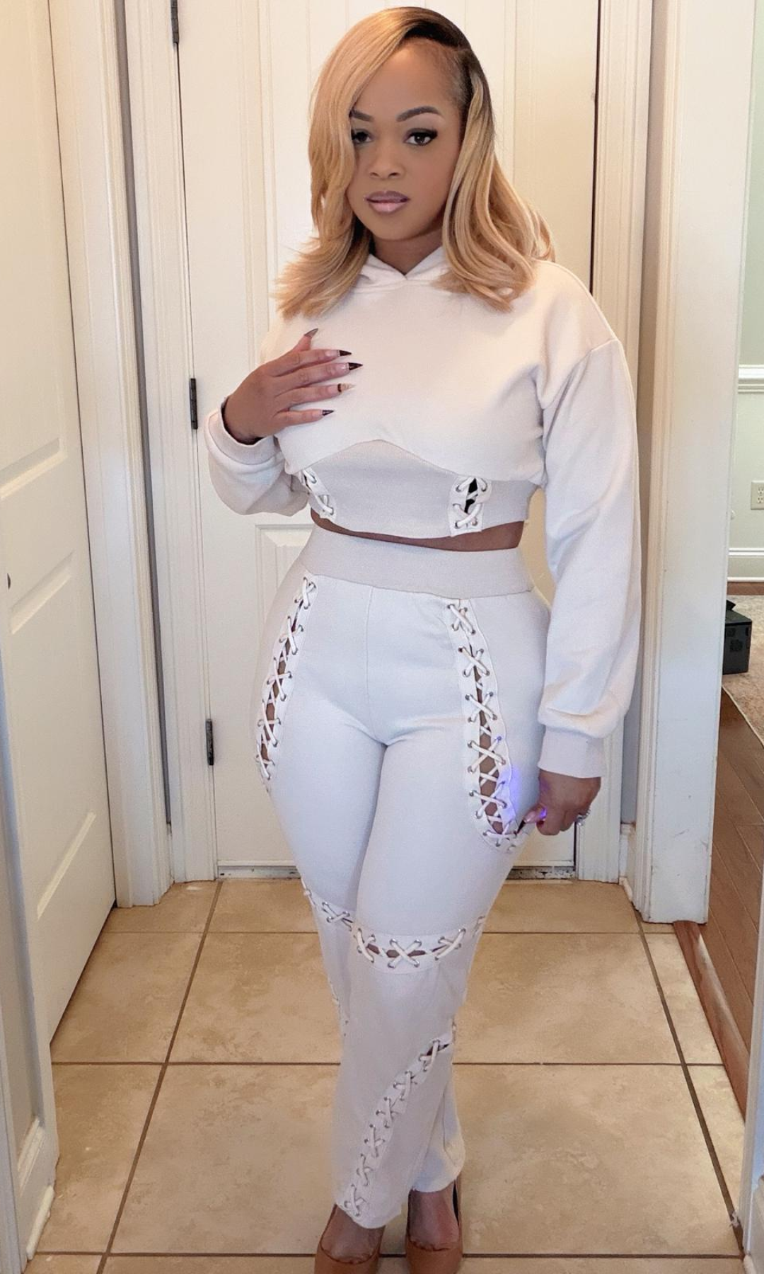 Nude Tie Chain 2pc Set