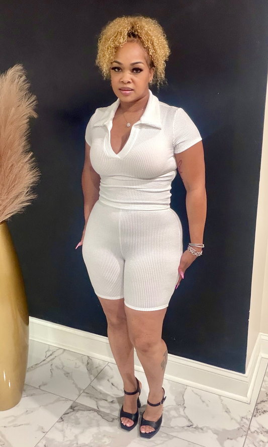 Off White Short Set