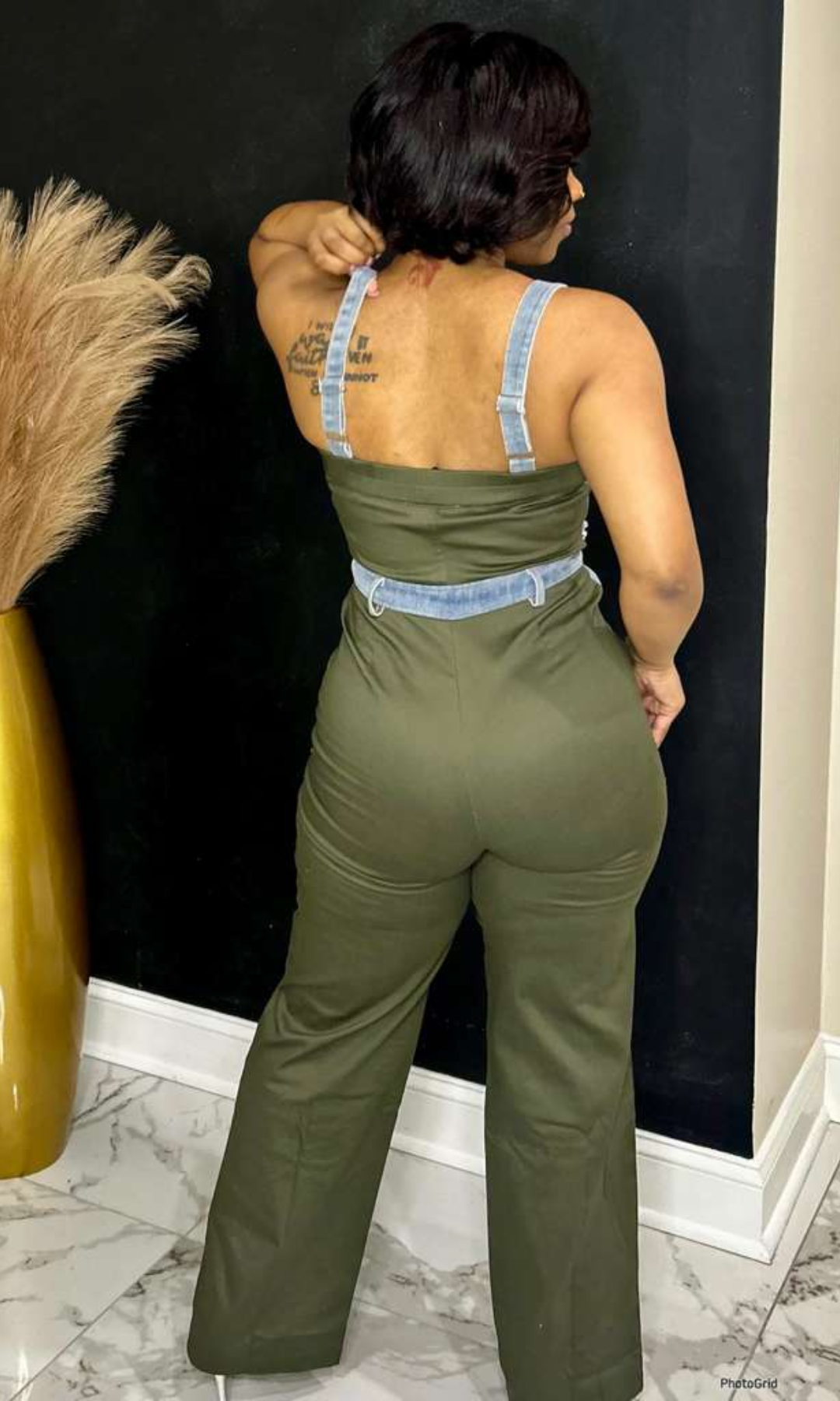 Olive Utility Chic Jumpsuit