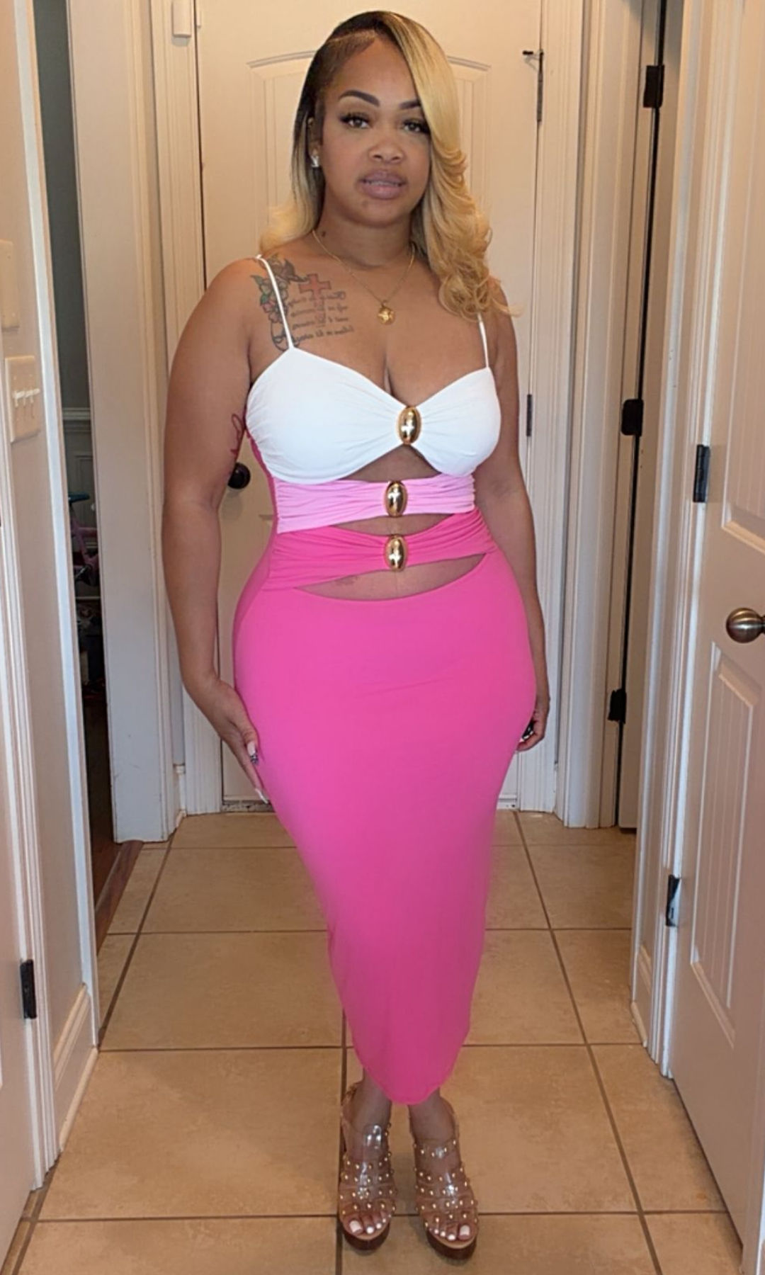 Ombre' Pink Sexy Dress