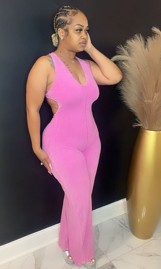 Perfect Pink Back Jumpsuit