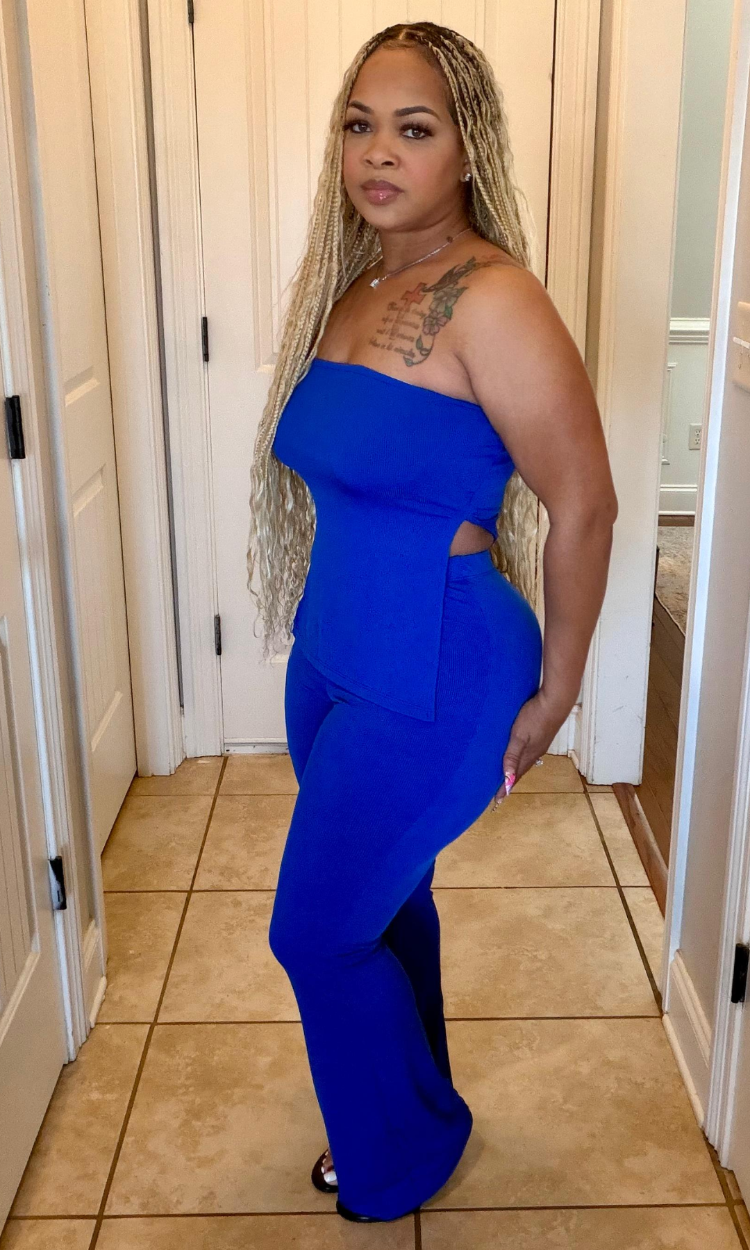 Royal Flare Pants Set